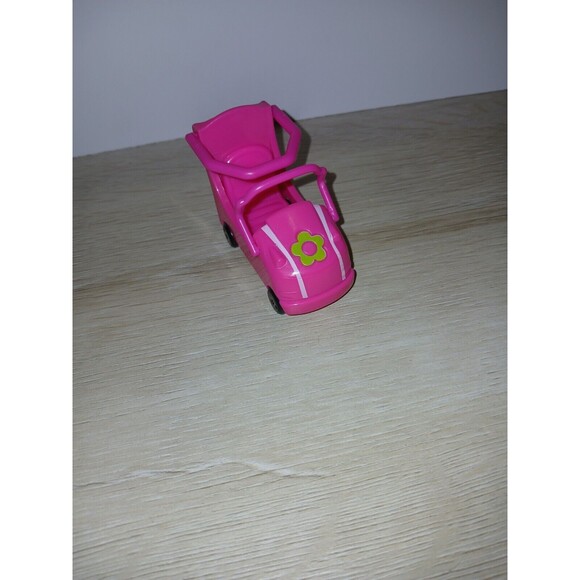 Polly Pocket Roller Coaster Toy Car Replacement Mattel Pink 2008 3 Inches - Picture 2 of 9